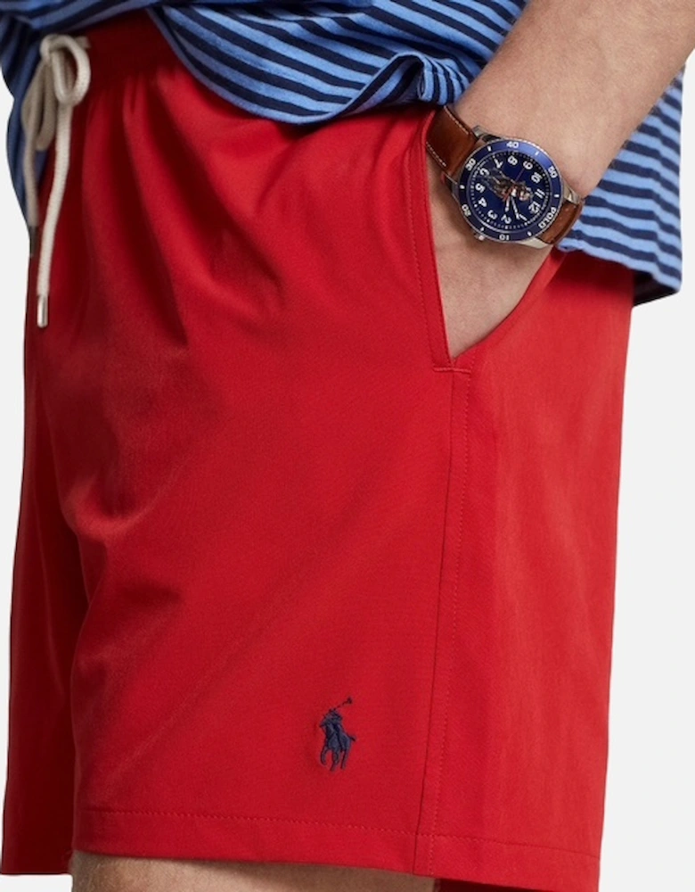 Red Traveler Swim Shorts