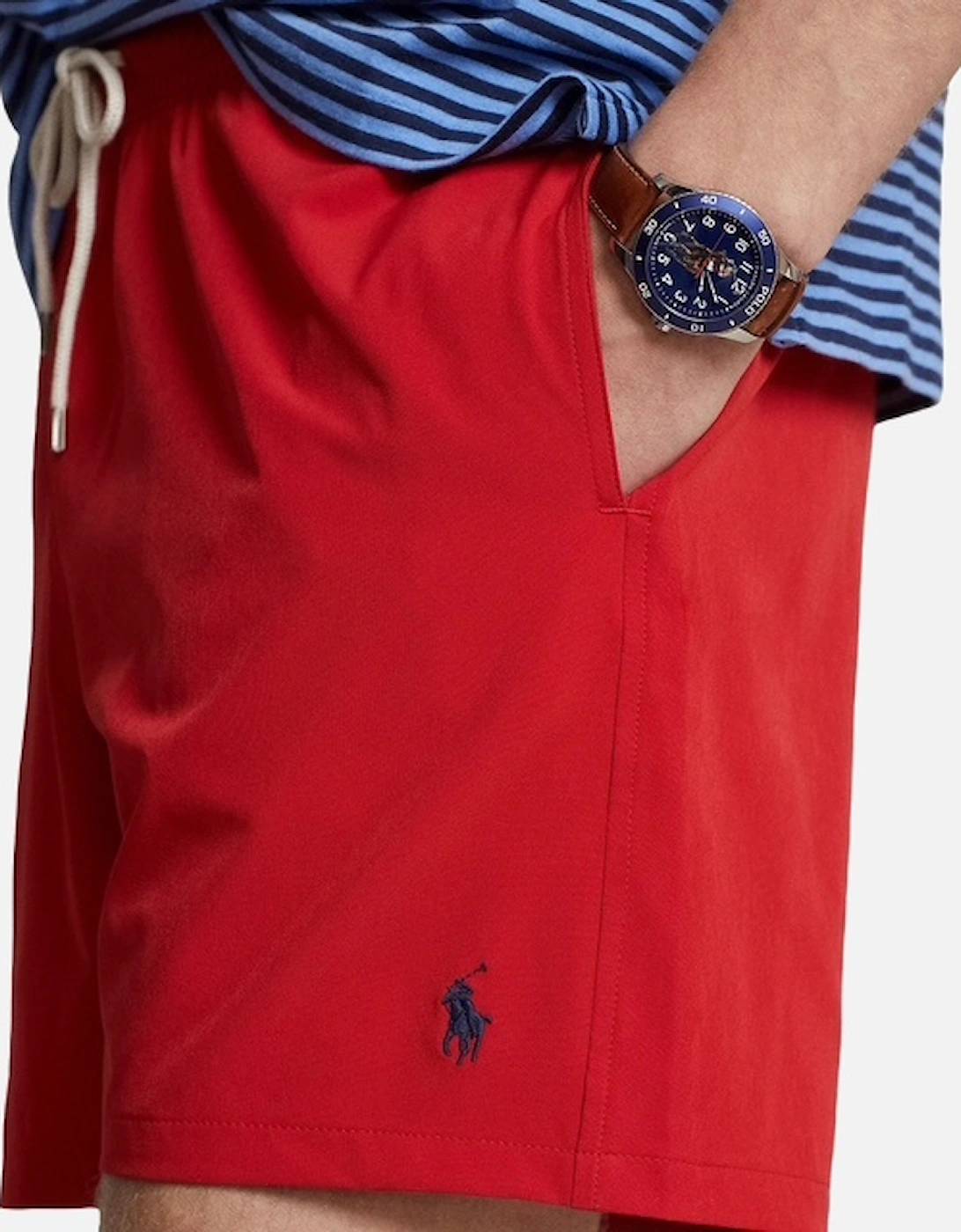 Red Traveler Swim Shorts