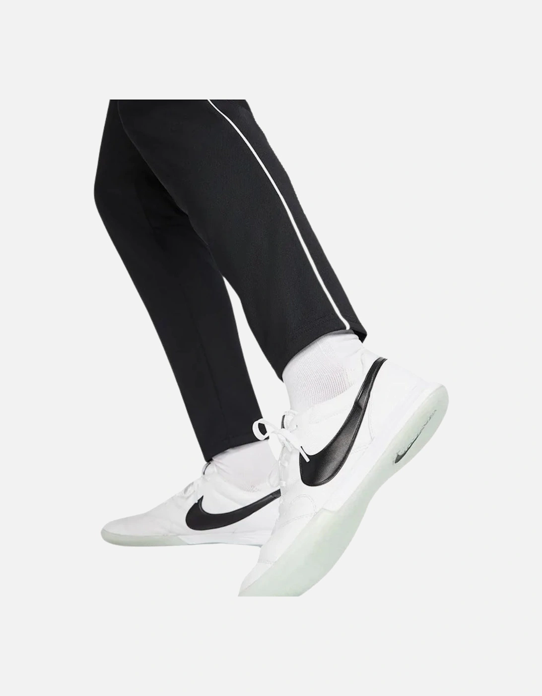 White Line Detail Black Tracksuit Set