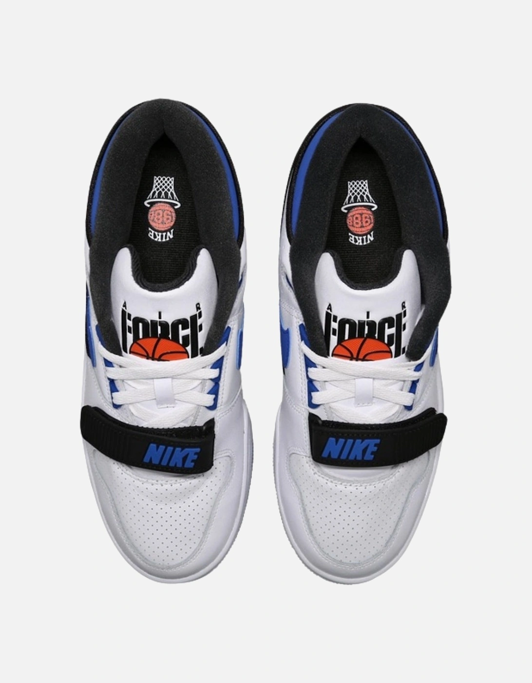 Nike Air Force Blue Detail White Sneakers