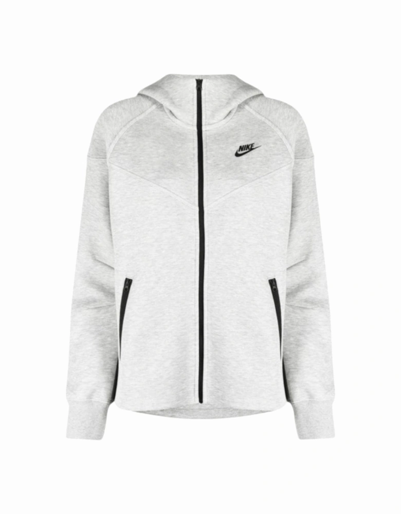 Zip-Up Light Grey Hoodie