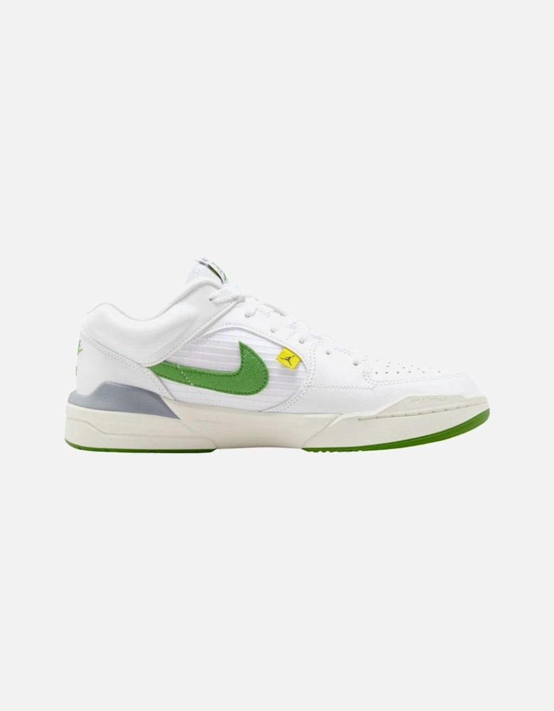 Jordan Stadium 90 Green Swoosh White Sneakers