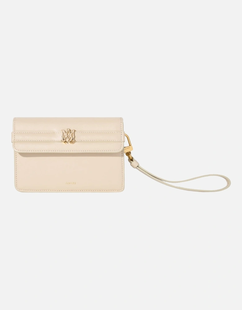 Calf "MA" Small Clutch Alabaster Bag