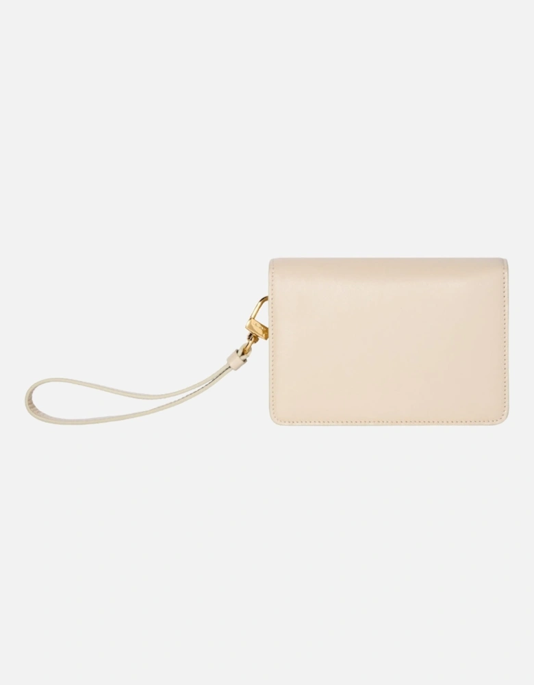 Calf "MA" Small Clutch Alabaster Bag
