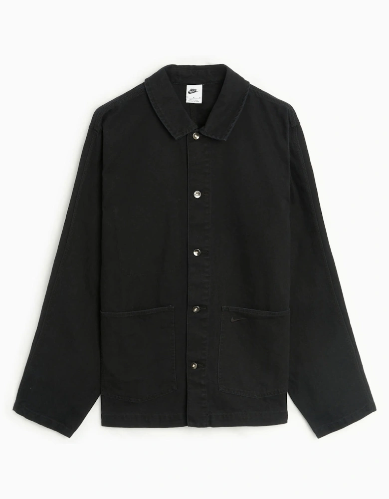 Plain Black Overshirt
