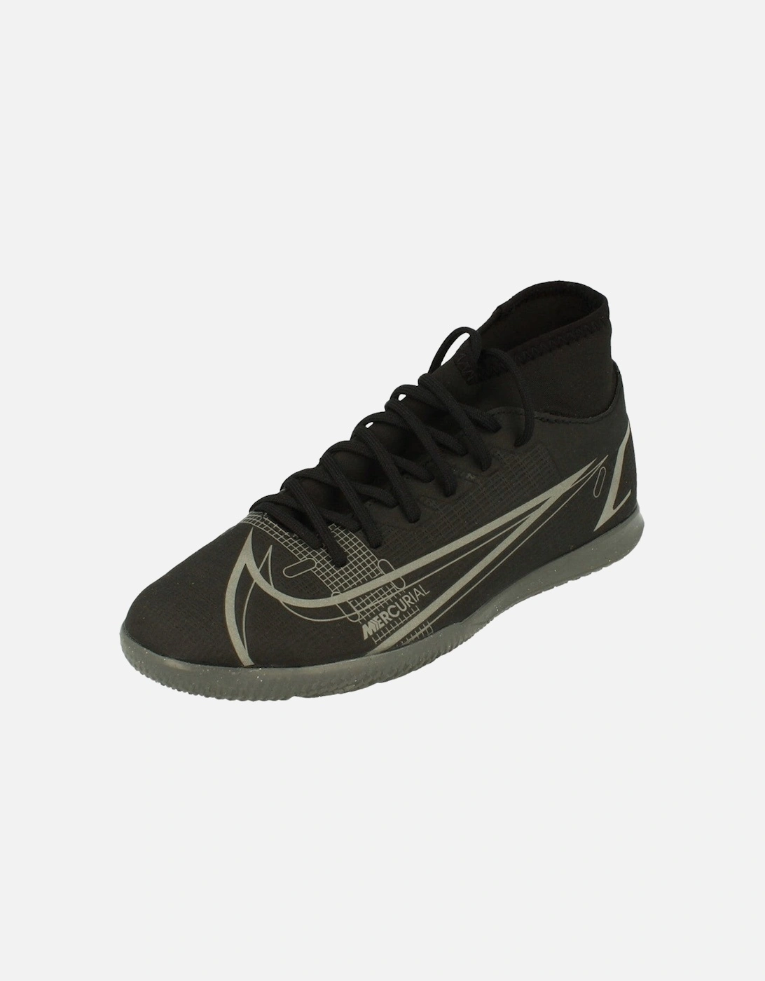 Superfly 8 Club Black Indoor Football Shoes