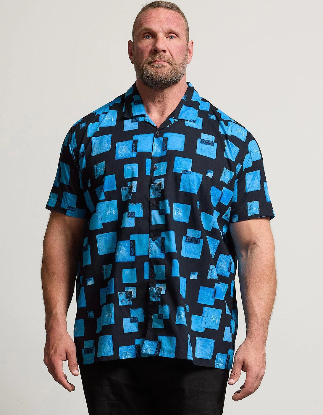 Square Print Short Sleeve Shirt, 2 of 1