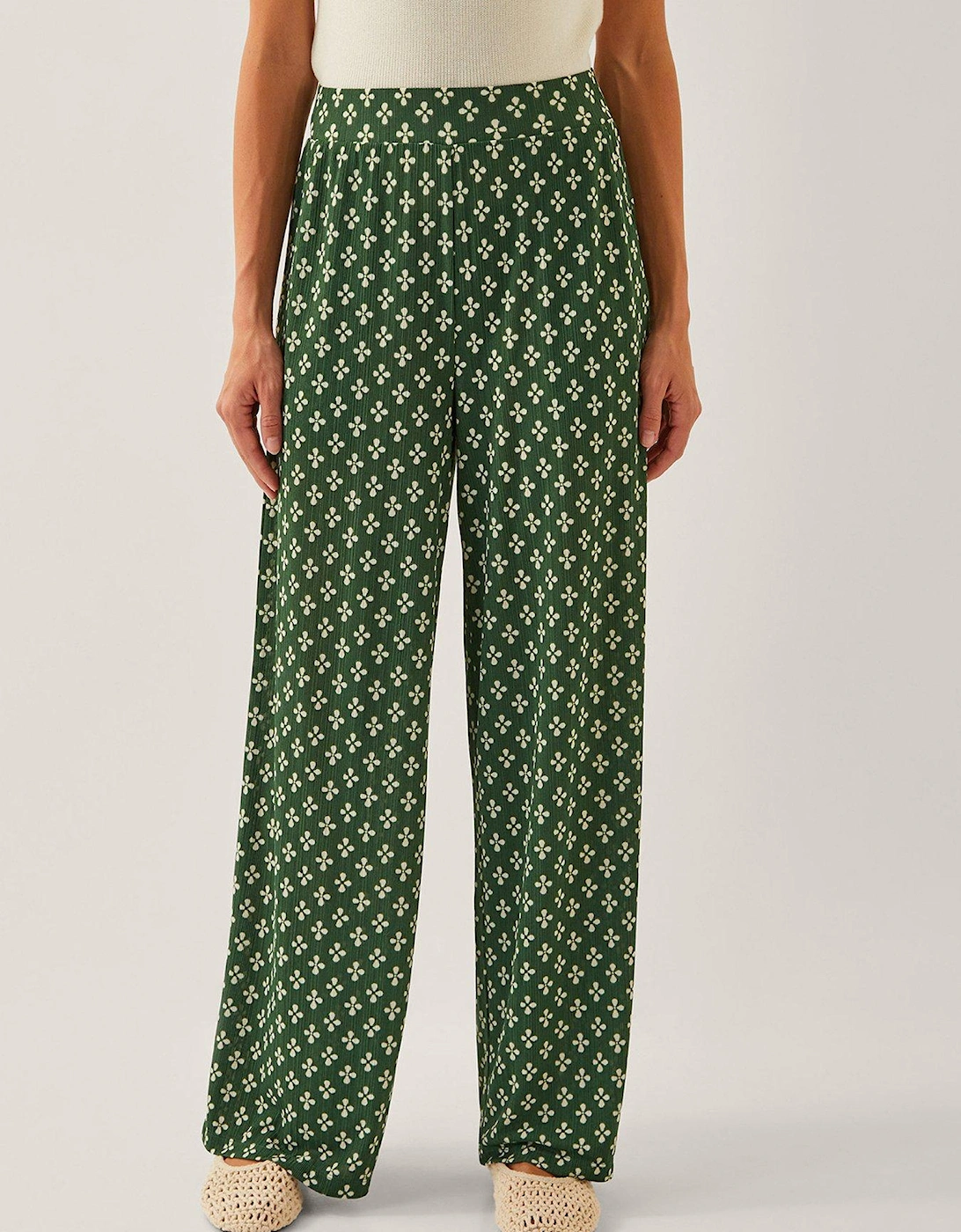 Daisey Geo Jersey Trousers - Khaki, 2 of 1