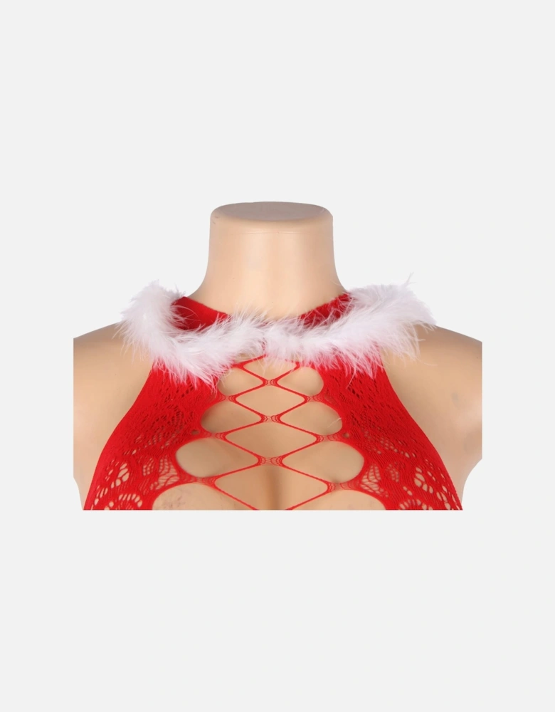 YX877 Christmas Sexy Bodystocking Dress Women - Red Dresses