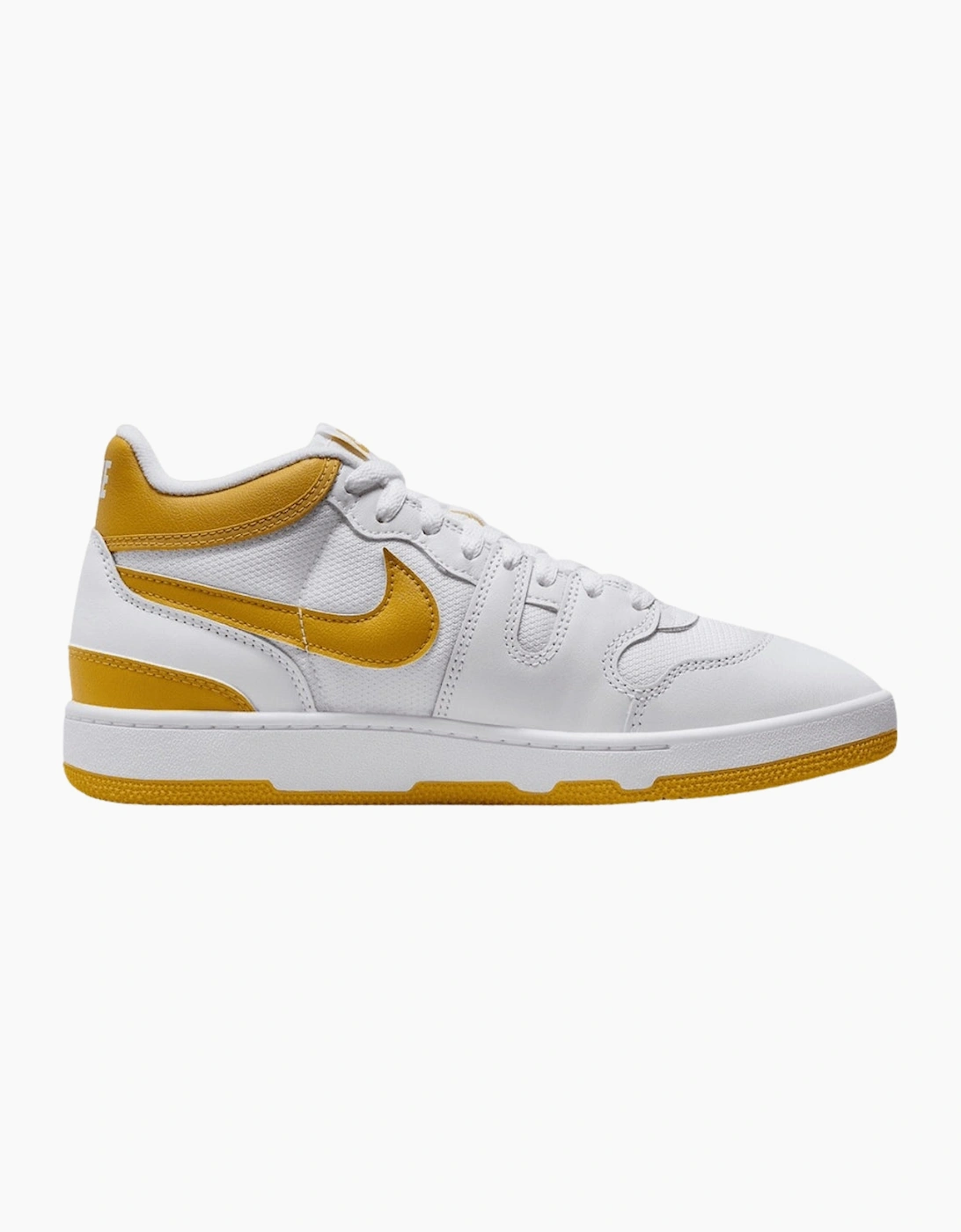 Men's Nike Attack QS SP Yellow Detail White Sneakers - Size: 8