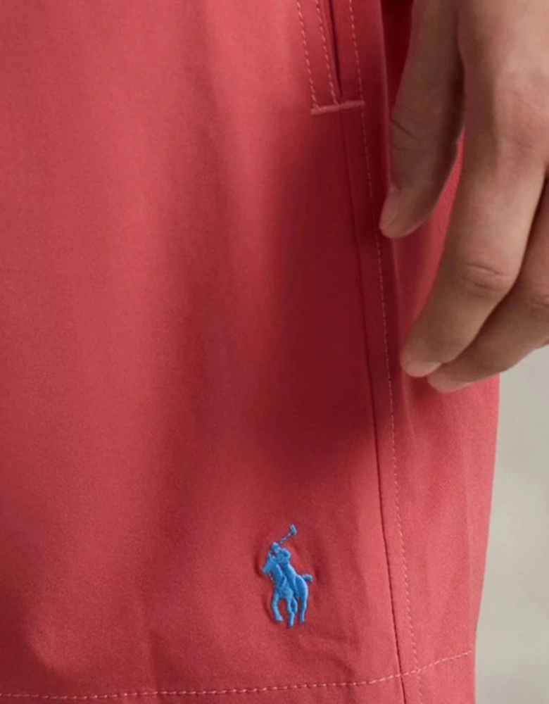 Coral Red Traveler Swim Shorts