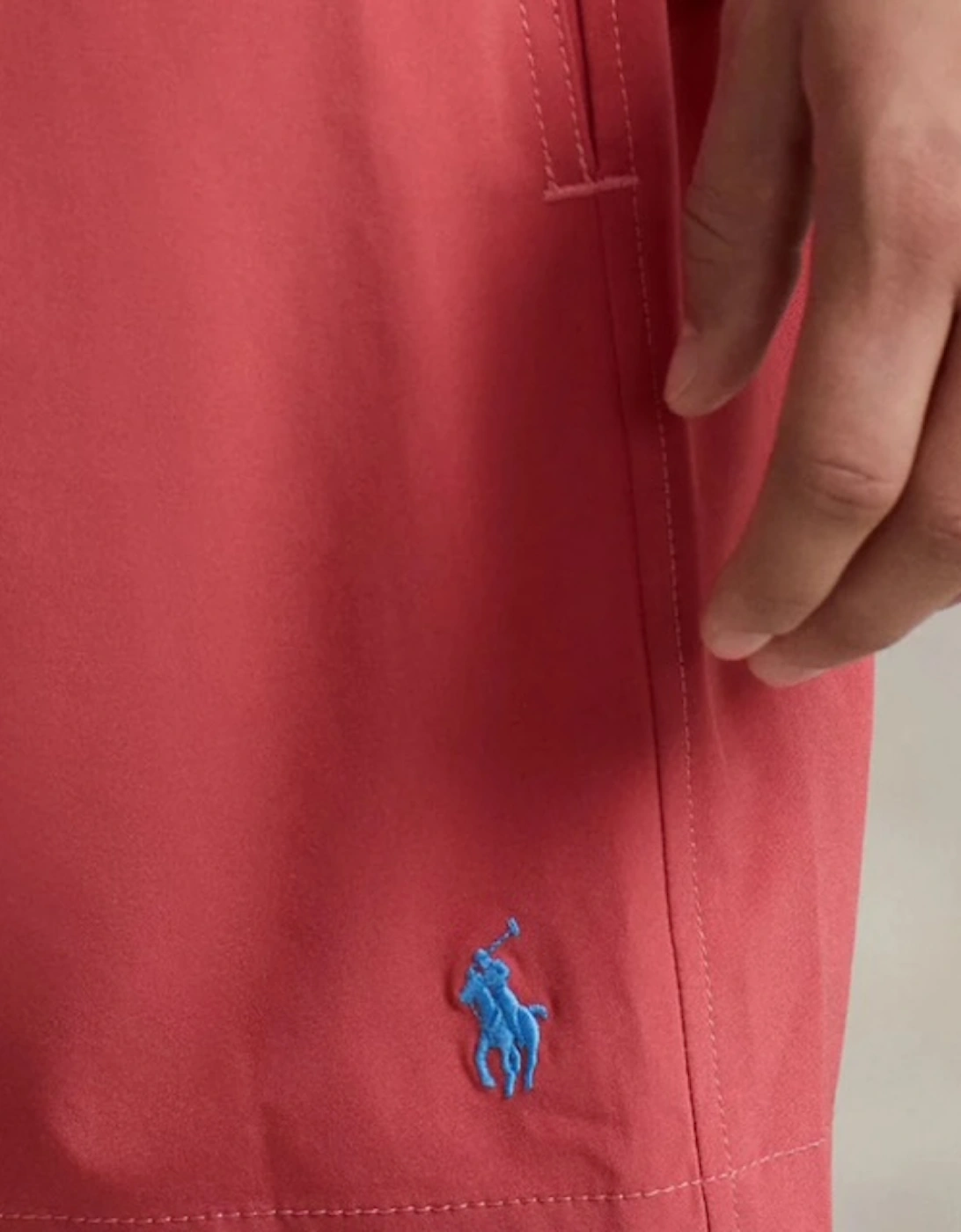 Coral Red Traveler Swim Shorts