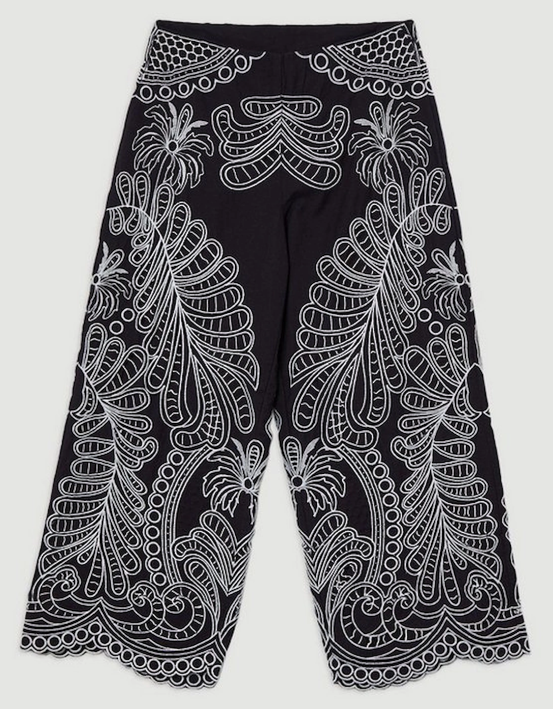 Cutwork Embroidery Woven Trouser
