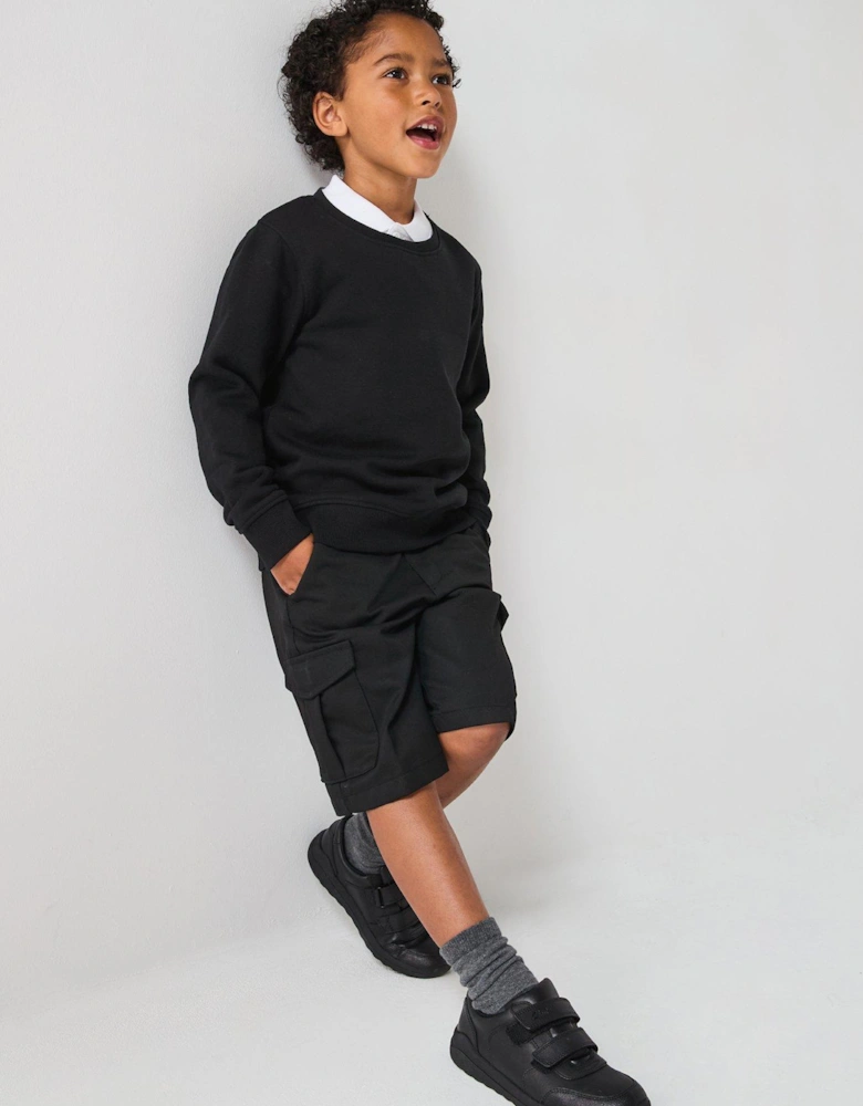 Boys Crew Sweatshirt - Black