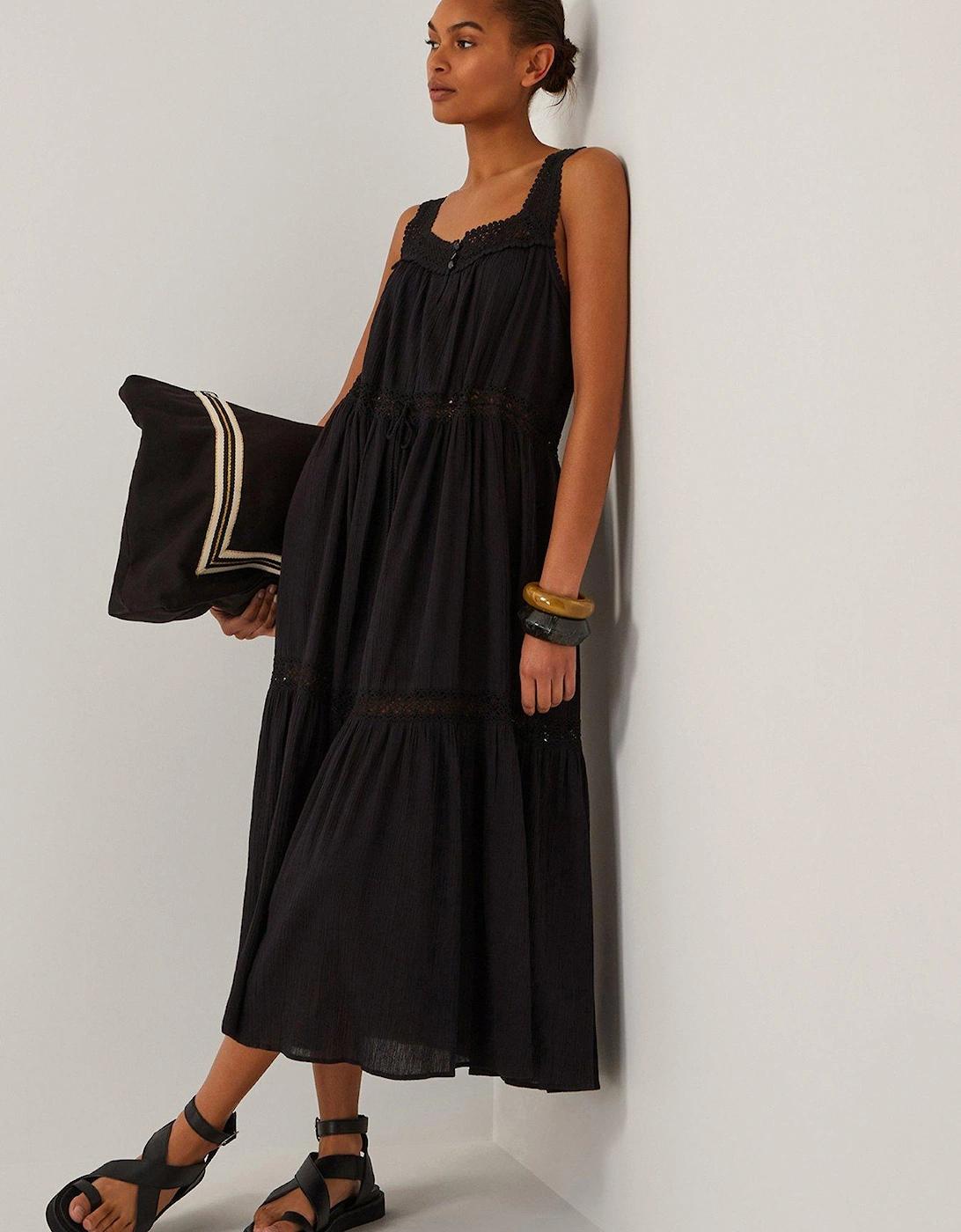 Maddie Midaxi Dress - Black, 2 of 1