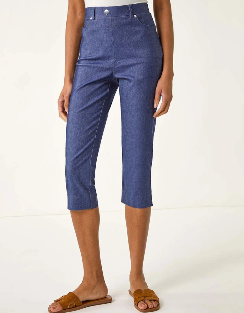 Lift Sculpt Shape Cropped Trouser - Indigo