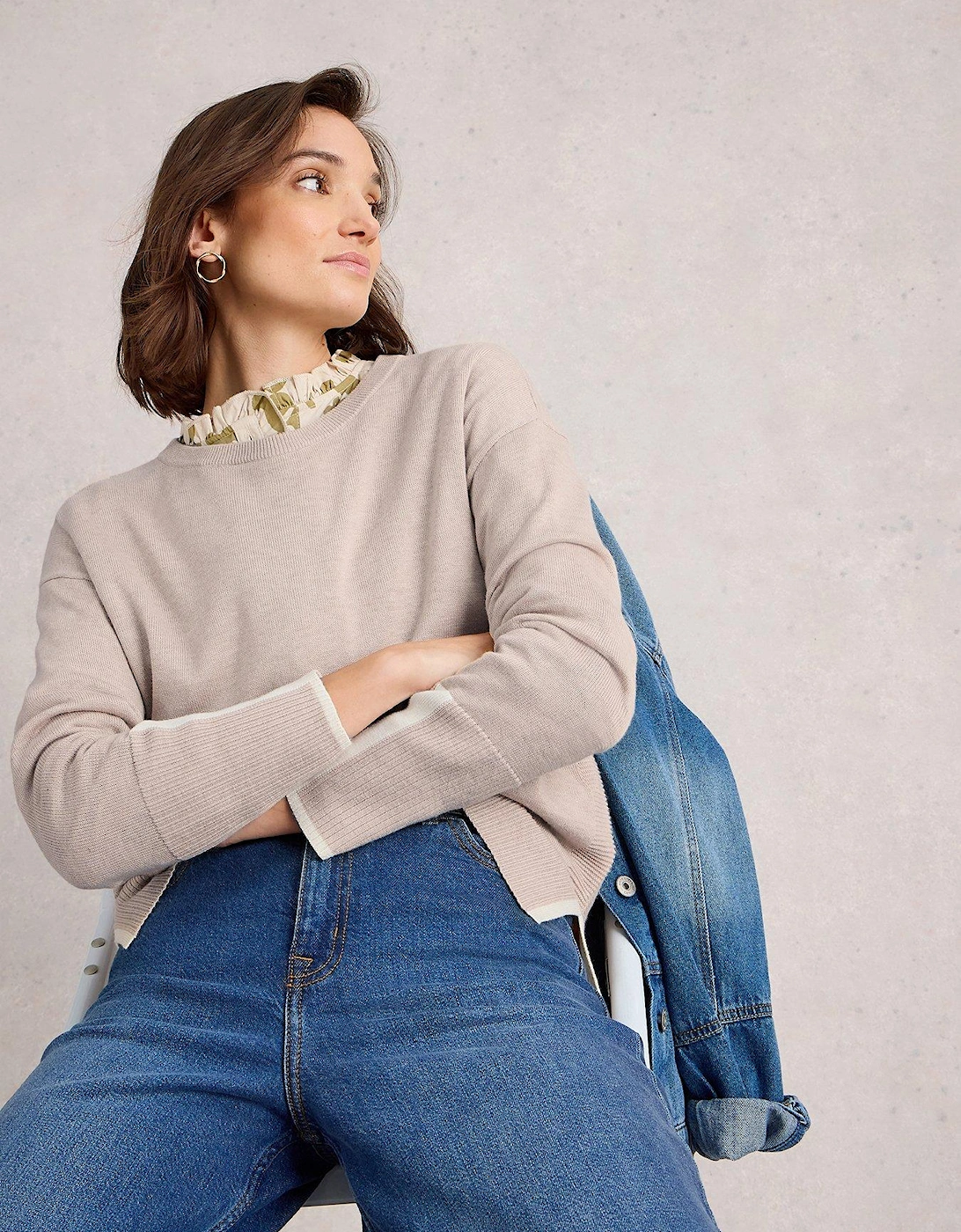 Olive Jumper - Beige, 2 of 1