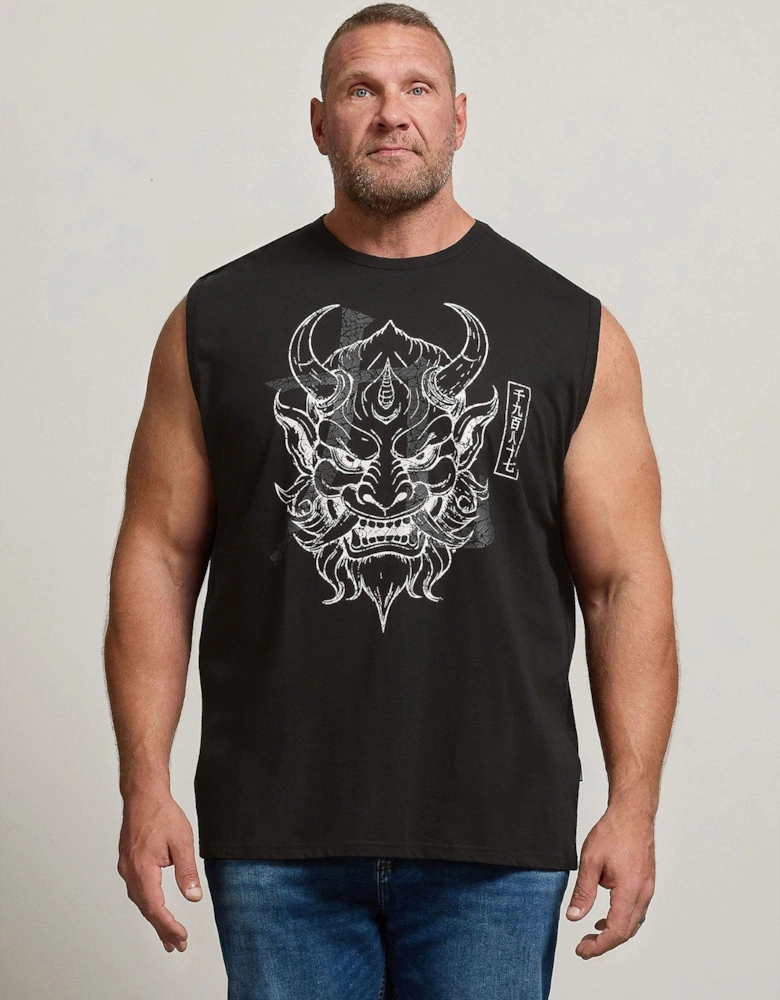 Japanese Demon Graphic Muscle Vest