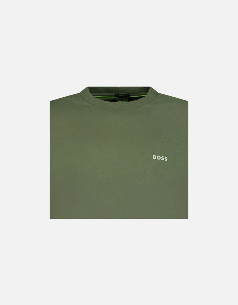 Active Logo-Print T-Shirt Khaki