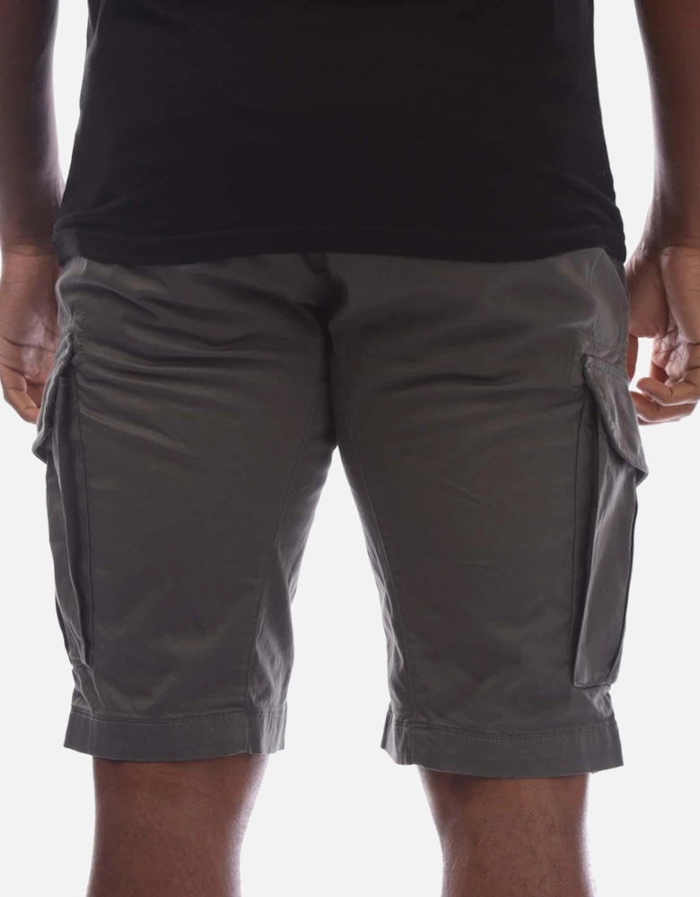 Stretch Sateen Cargo Shorts