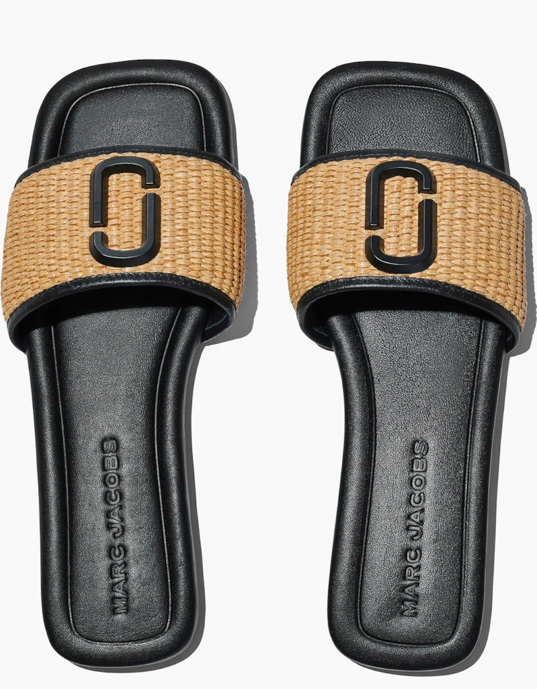 The J Marc Woven Sandals - Natural
