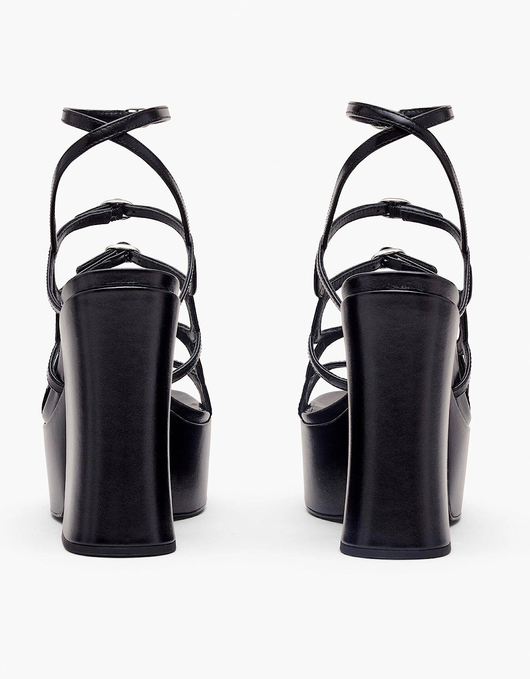 The Kiki Platform Sandals - Black