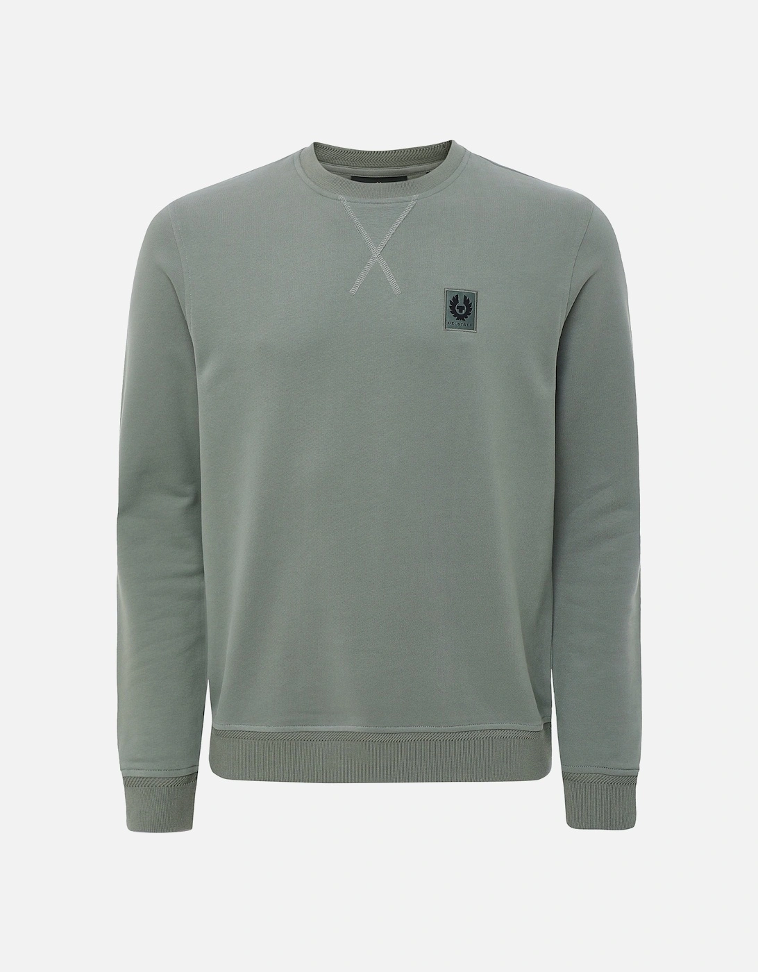 Belstaff Men's Green Crew Neck Sweatshirt - : 38 Medium