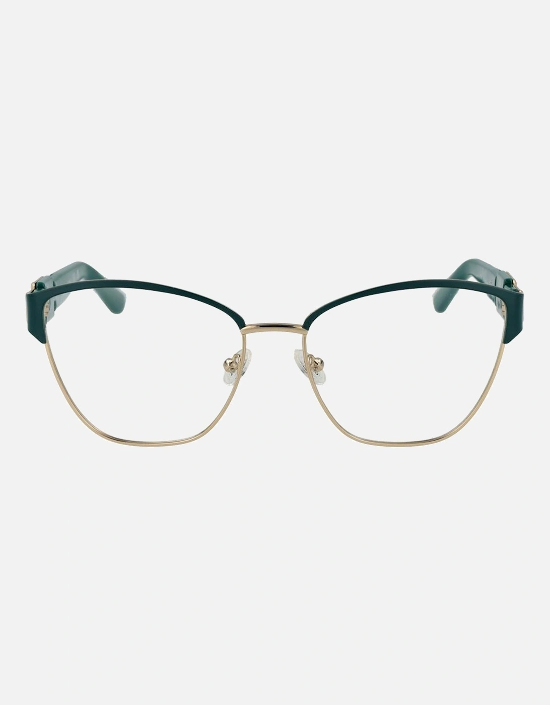 Butterfly Metal Full-Rim Sunglasses Women - Green Frames