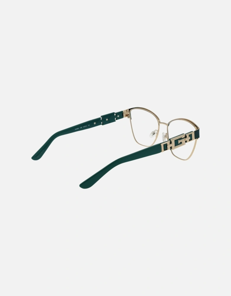 Butterfly Metal Full-Rim Sunglasses Women - Green Frames