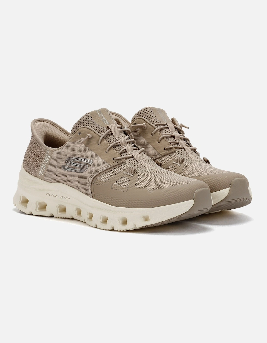 Glide-Step Pro Women's Taupe Trainers, 9 of 8