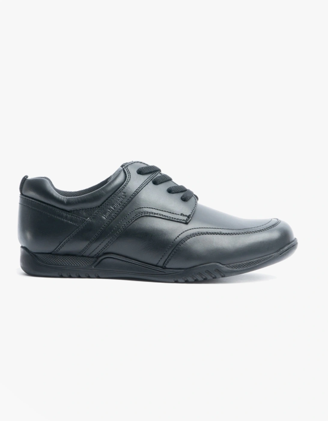 Hush Puppies Boy's Hush Puppies HARVEY SENIOR Boys Leather School Shoes Black