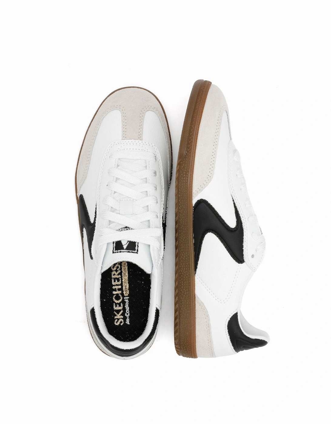 Hotshot Kickoff Leather Women's White/Black Trainers
