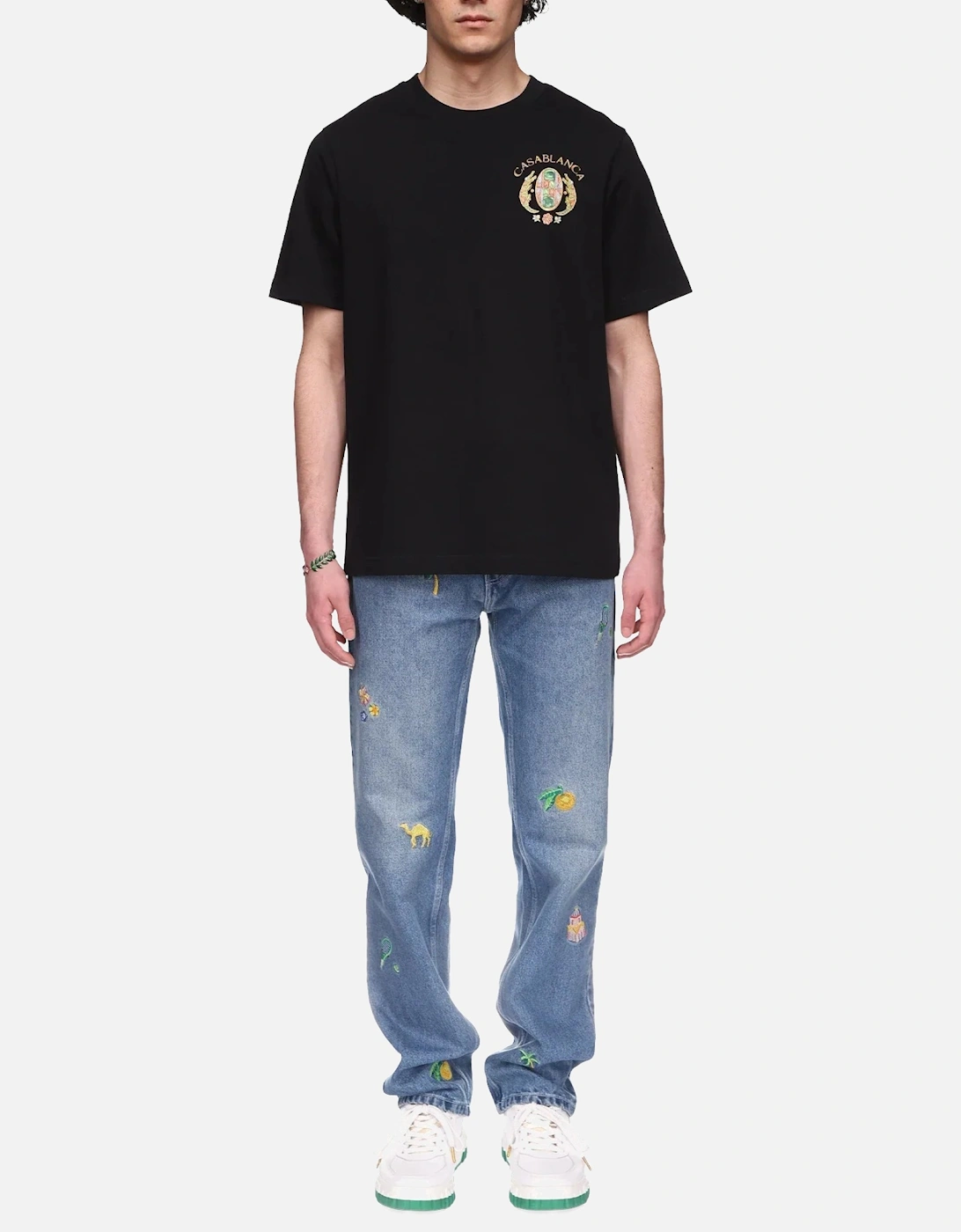 Men T ShirtS Joyaux D'Afrique Tennis Club Summer Cotton Tee Black