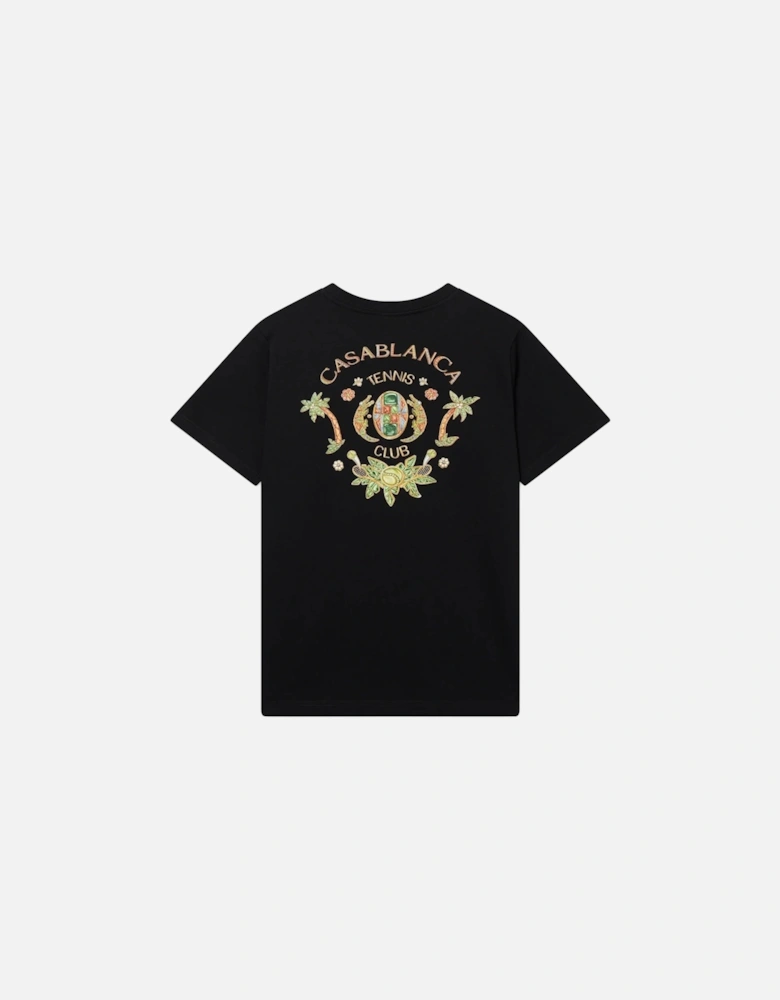 Men T ShirtS Joyaux D'Afrique Tennis Club Summer Cotton Tee Black