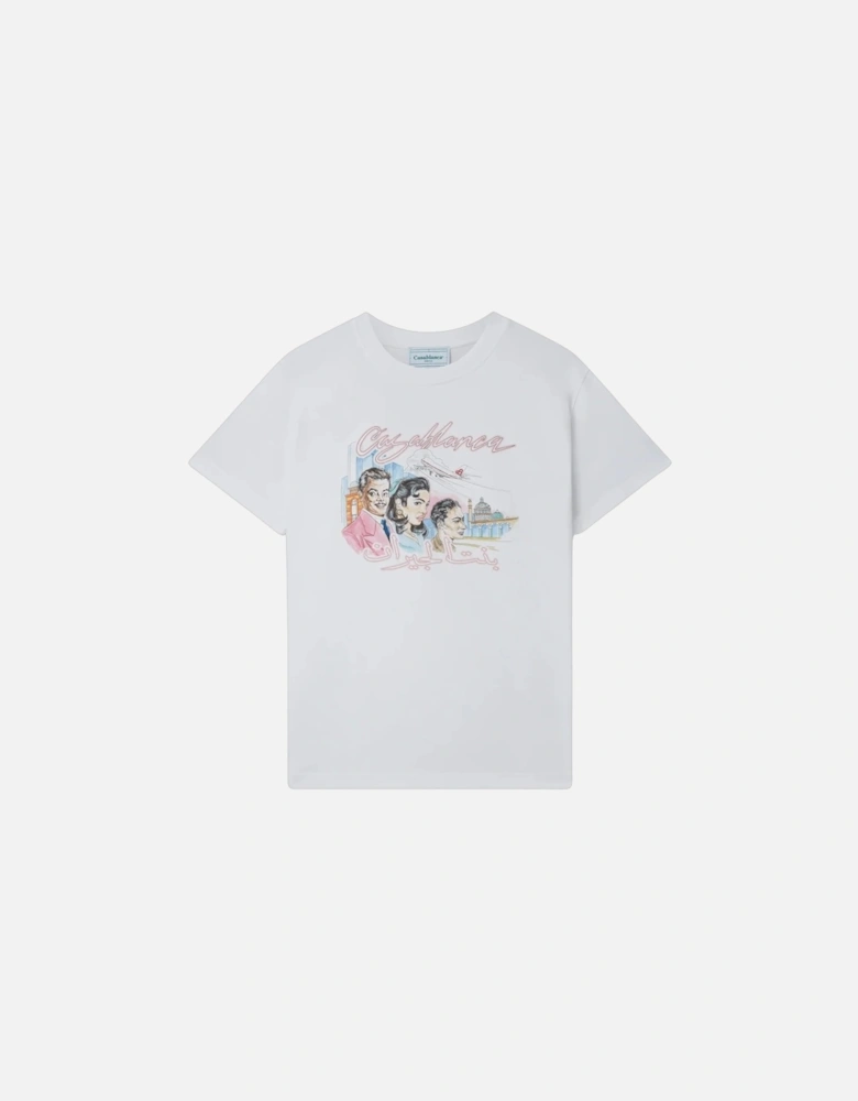 Mens T Shirts La Liaison Printed Short Sleeve Crew Neck Summer Tee