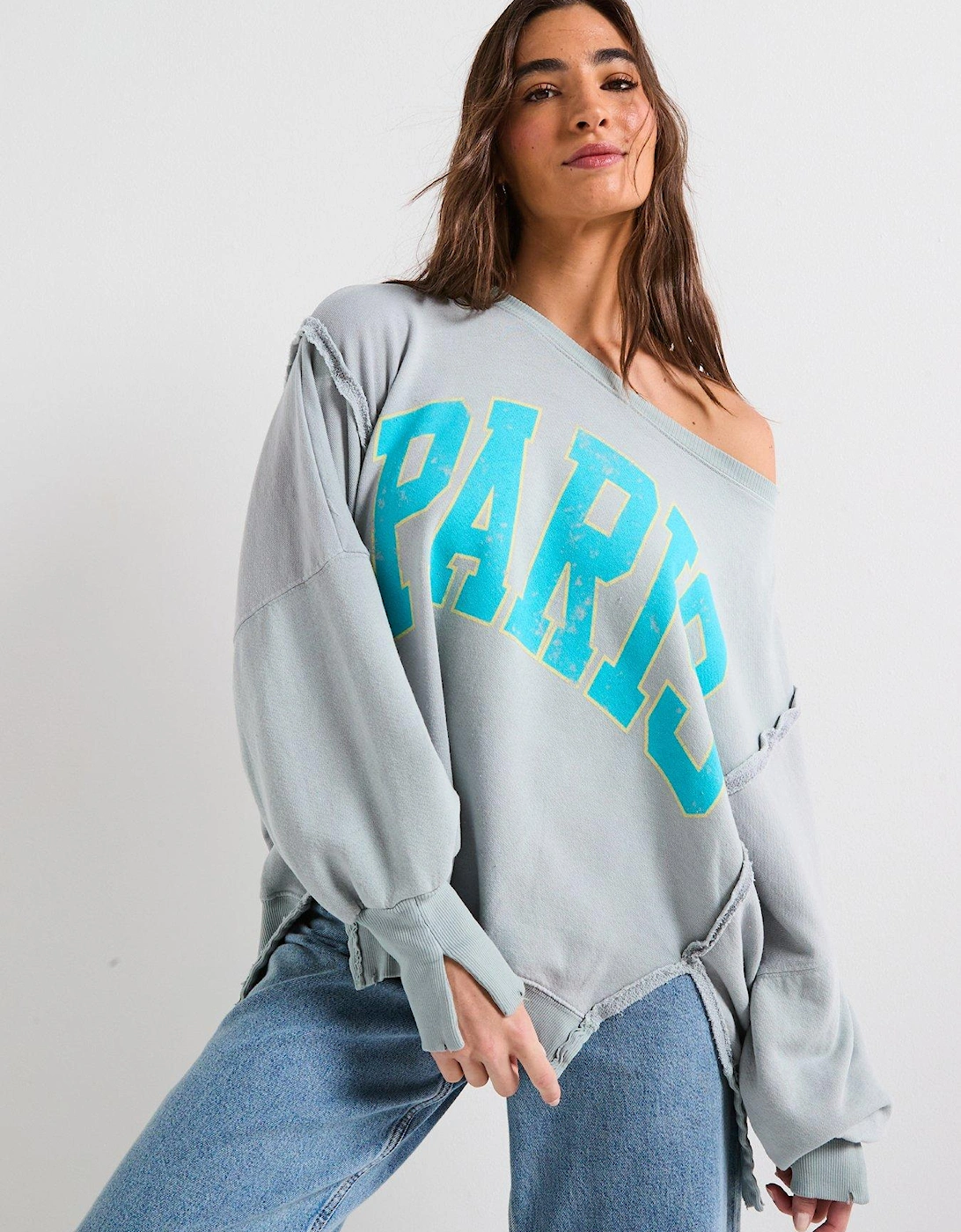 Graphic Camden Paris Sweatshirt - Light Grey, 2 of 1