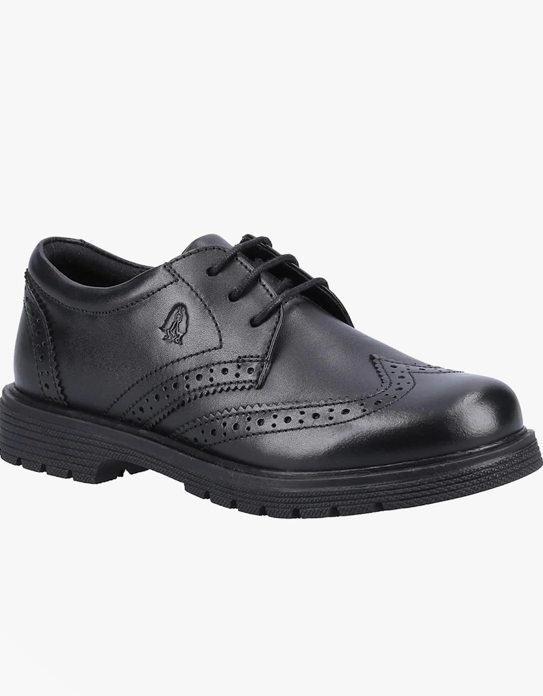 SALLY 2 Girls Leather School Shoes Black, 6 of 5