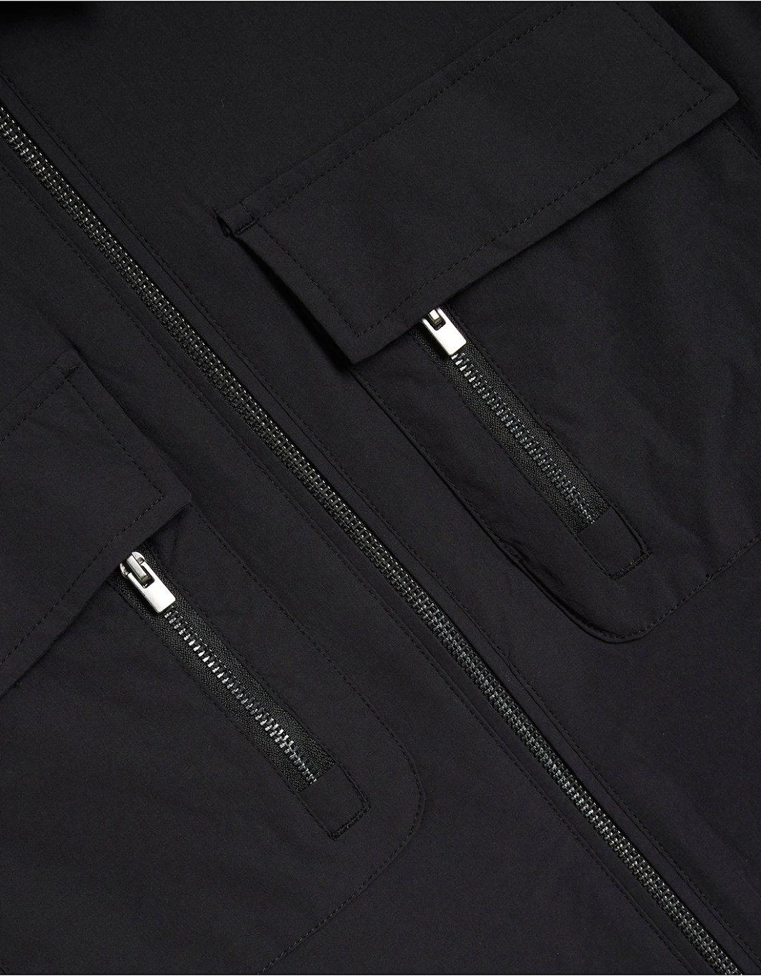 Utility Tech Pocket Shacket - Black