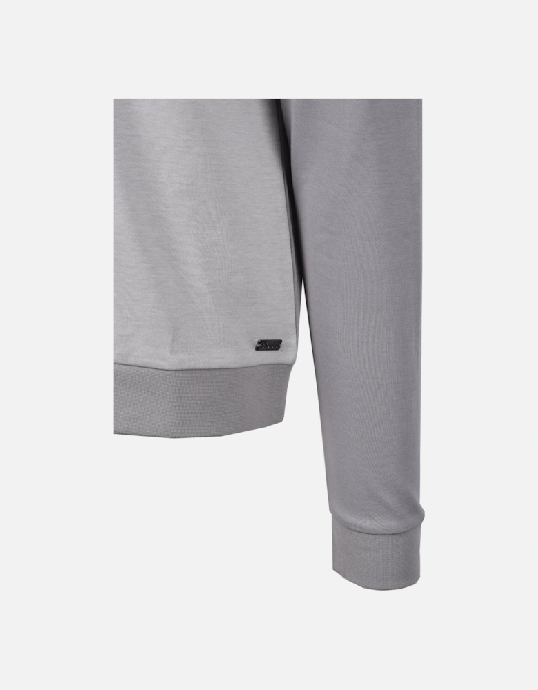 Boss Tracksuit Half Zip Light Pastel Grey