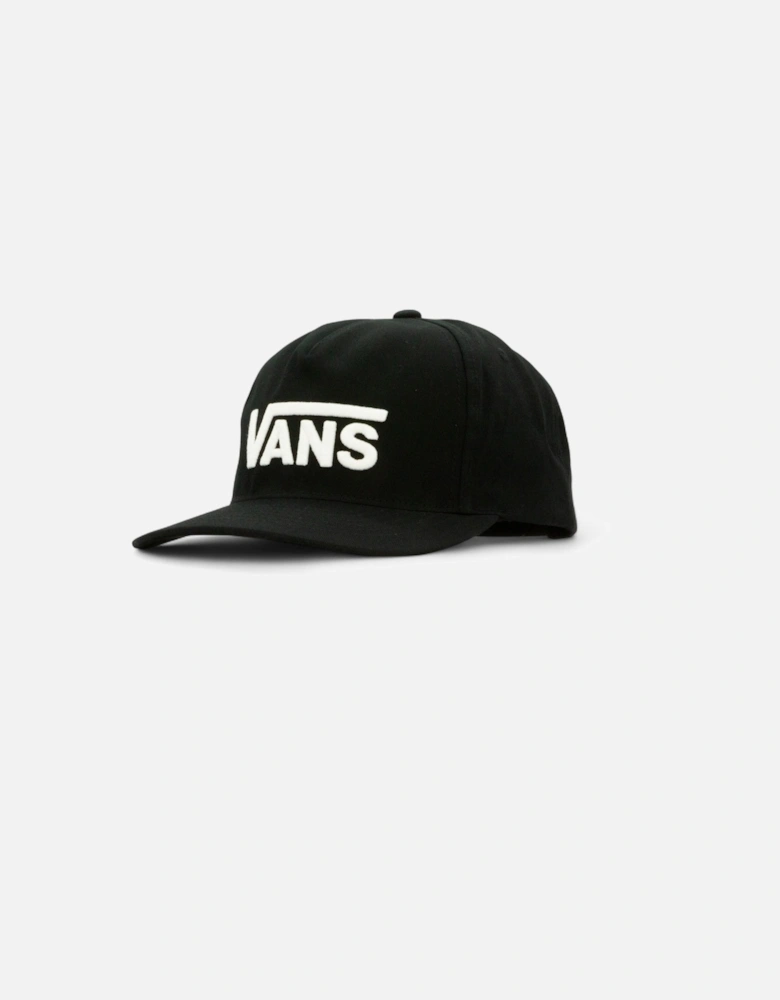 Drop V Snapback Cap - Black