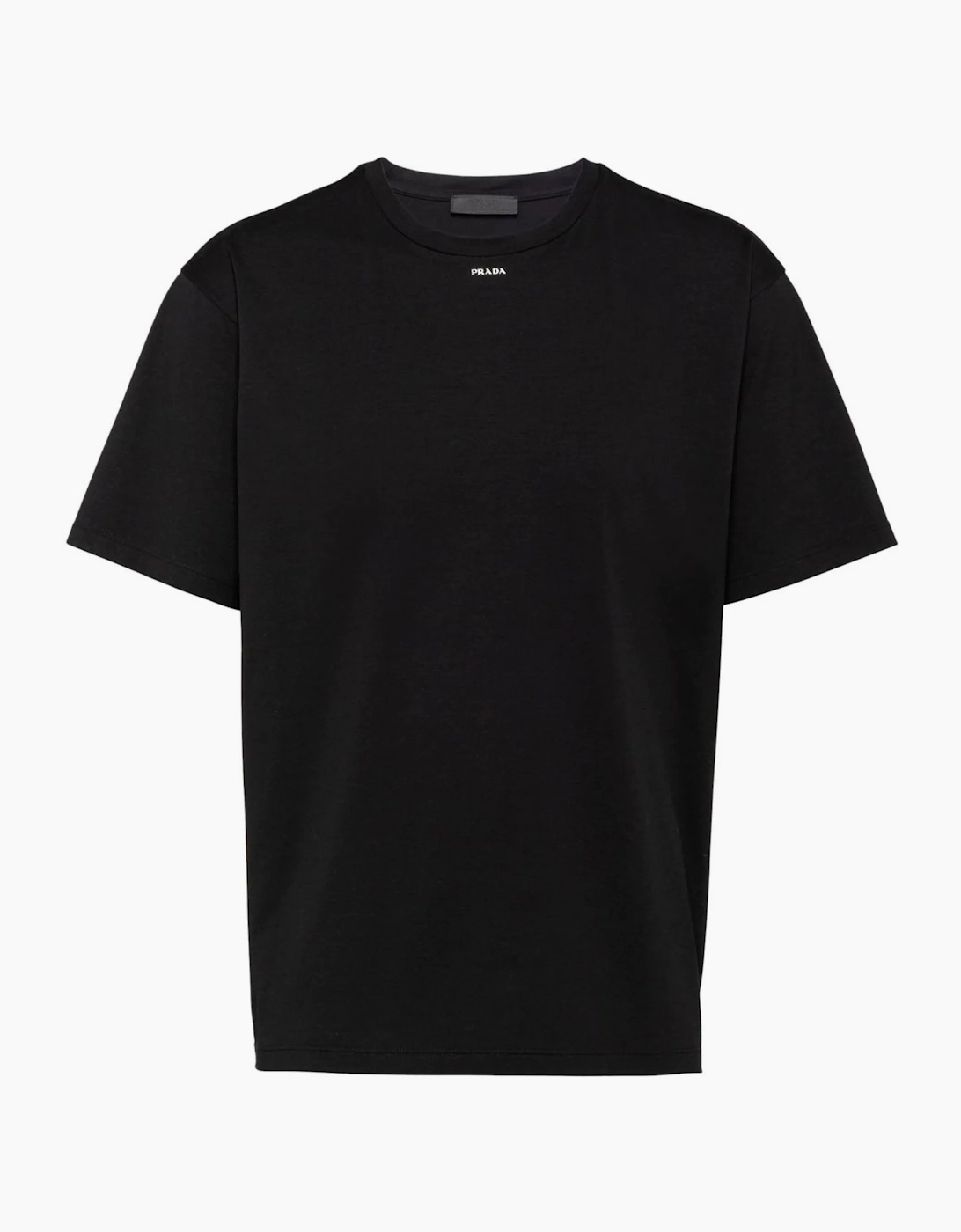 Men's Prada Small Logo Print T-Shirt in Black - Size: 38