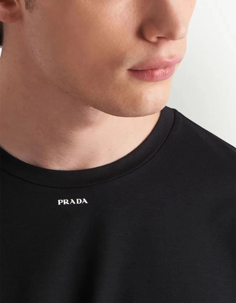 Small Logo Print T-Shirt in Black