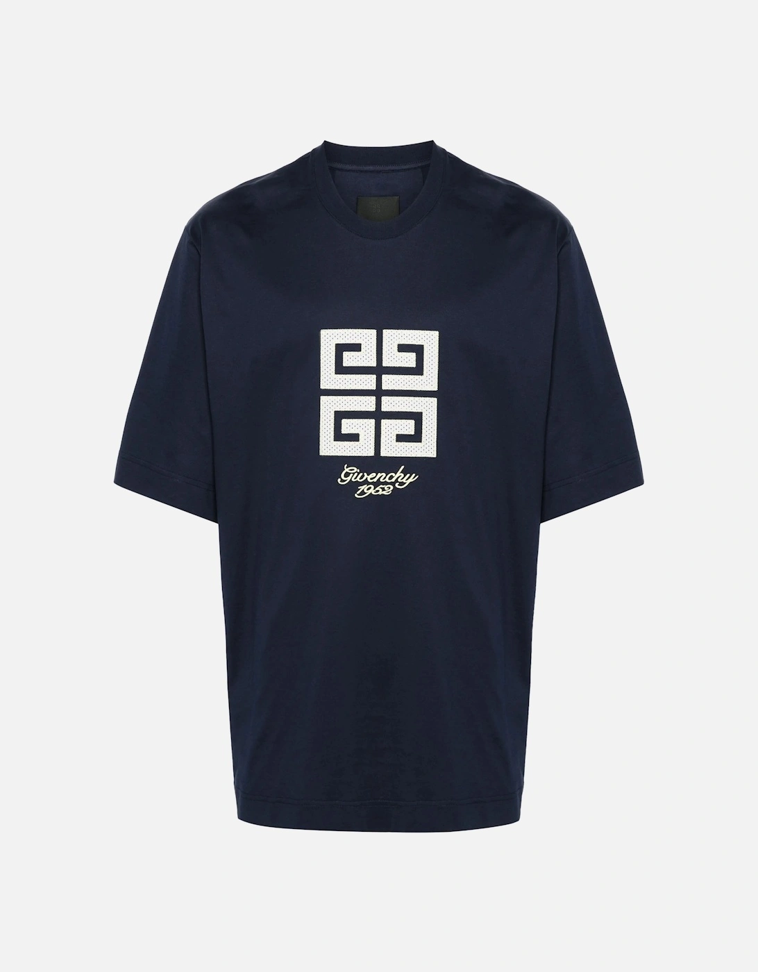 4G 1952 Embroidered Logo Oversized T-Shirt in Medium Blue, 6 of 5