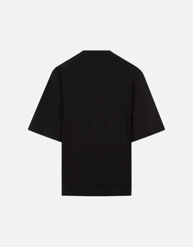4G 1952 Embroidered Logo Oversized T-Shirt in Black