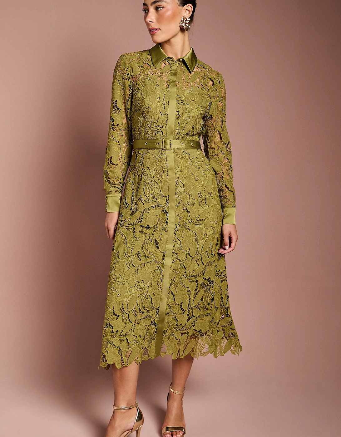 Lace Shirt Dress, 2 of 1