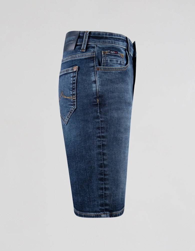 Flex Active Denim Short - Mid Blue