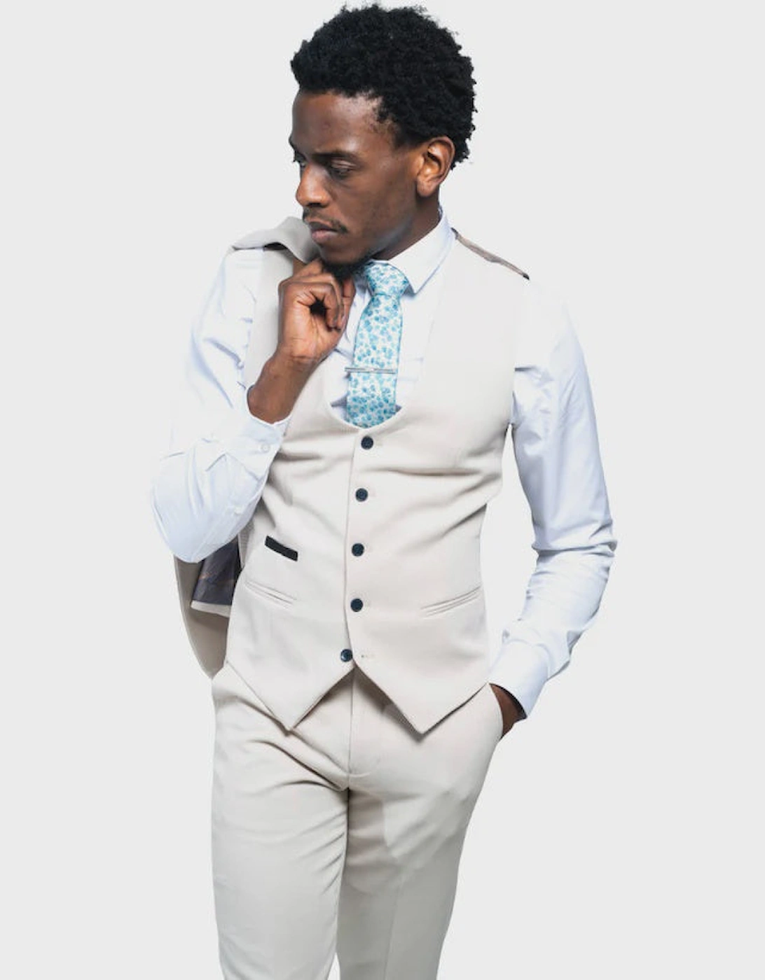 Sandro Waistcoat - Beige, 5 of 4