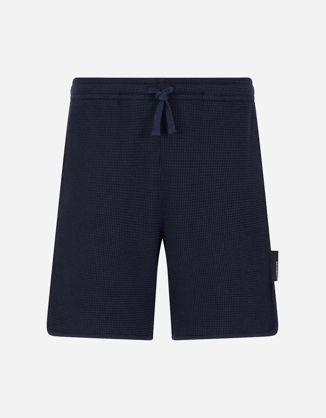 Waffle Jersey Lounge Shorts Navy Blue, 5 of 4