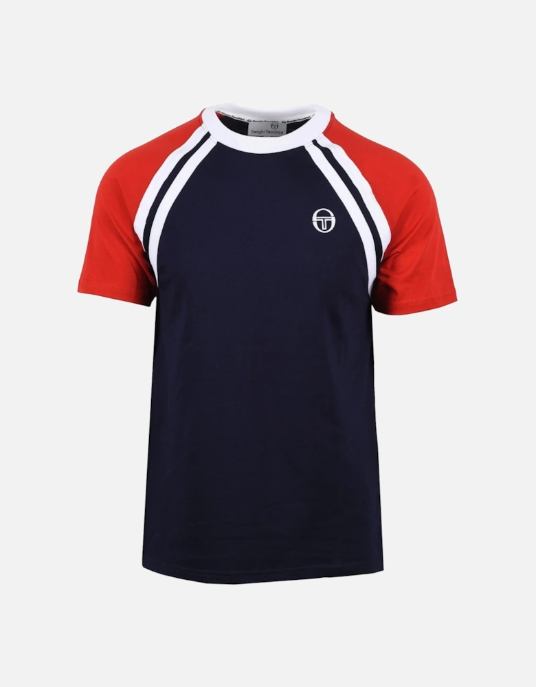 Ghibli T-Shirt Maritime Blue/Adrenaline Rush/White