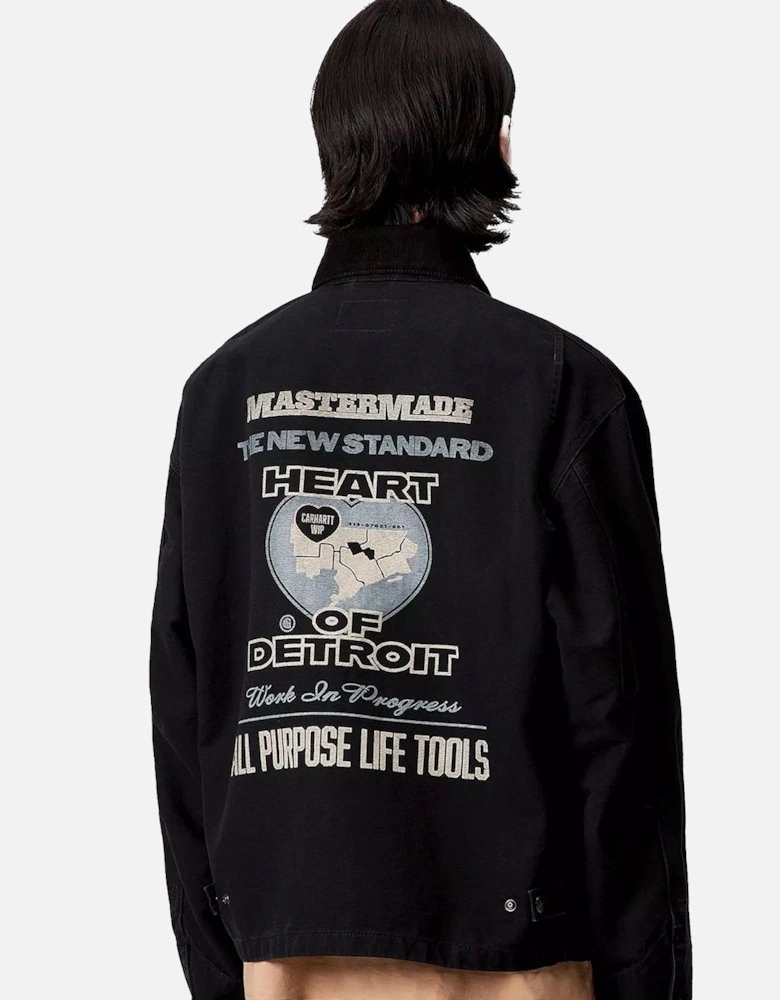 OG Arcan Graphic Jacket Black/Black Heavy Stone Wash